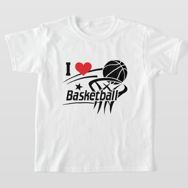 Camiseta Eu adoro basquete (Postura )