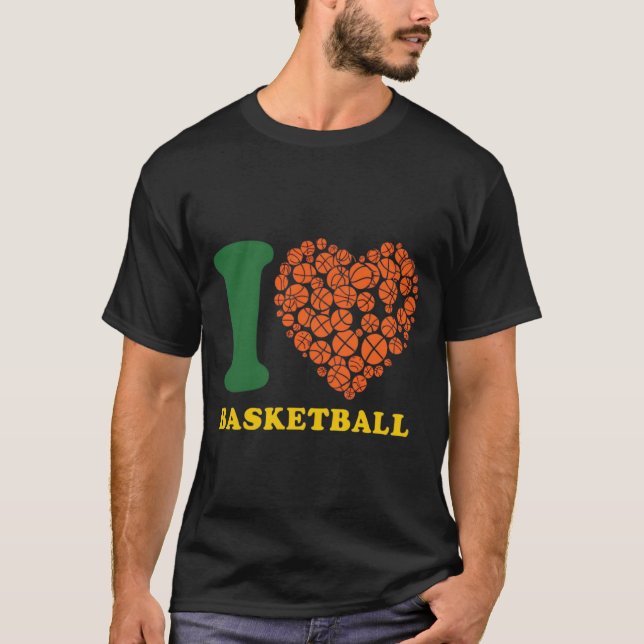 Camiseta Eu adoro basquete (Frente)