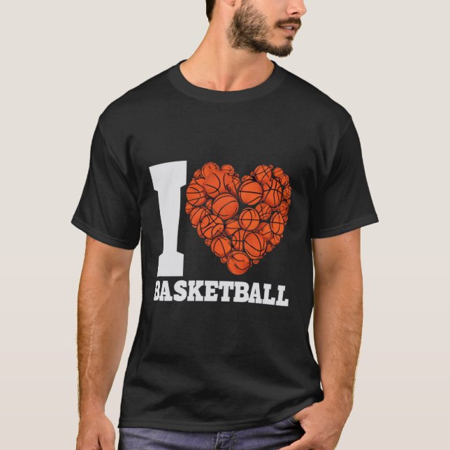 Camiseta Eu adoro basquete (Frente)