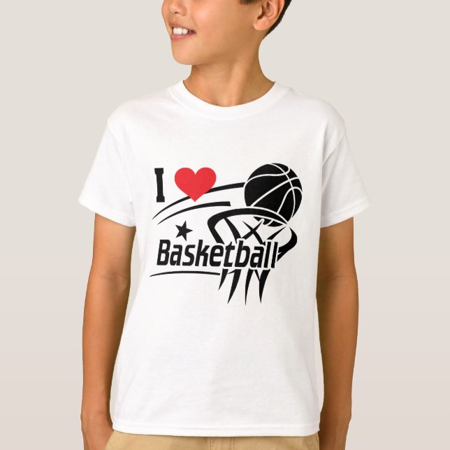 Camiseta Eu adoro basquete (Frente)