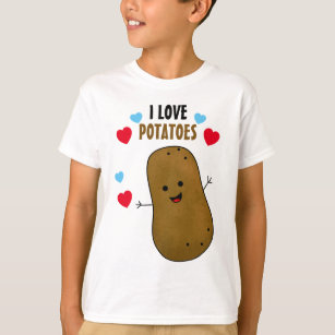 Camiseta Eu Adoro Batatas