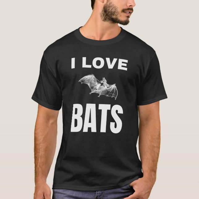 Camiseta Eu adoro Bats (Frente)