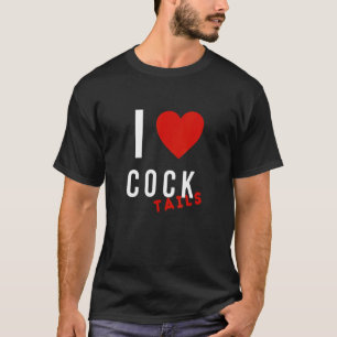Camiseta Eu Adoro Bebendo de Cocktails Arrasto Presente