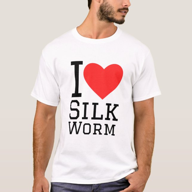 Camiseta Eu adoro bicho de seda (Frente)