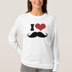 Camiseta Eu Adoro bigode