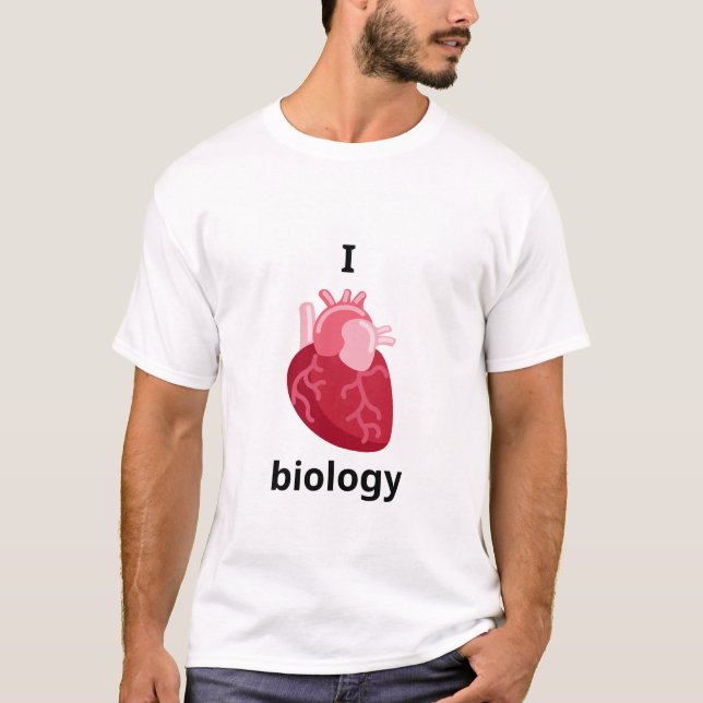 Camiseta Eu adoro biologia (Frente)