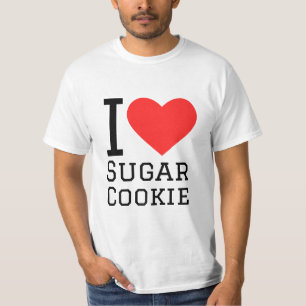 Camiseta Eu adoro biscoito de açúcar