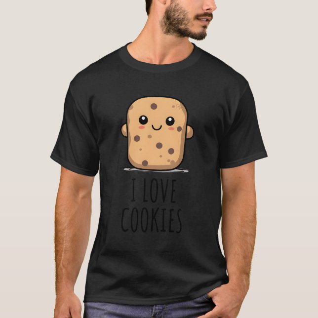 Camiseta Eu Adoro Biscoitos (Frente)