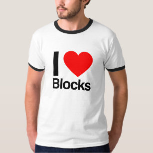 Camiseta Eu adoro blocos