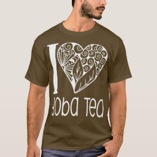 Camiseta Eu adoro Boba Tea por Bubble Tea Lovers 1005