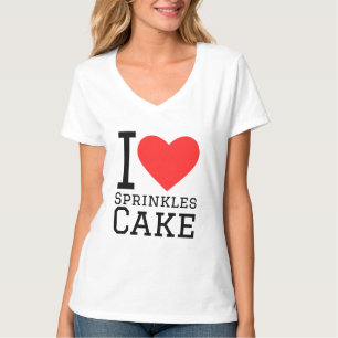 Camiseta Eu adoro bolo de aspersor