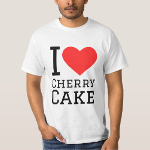 Camiseta Eu adoro bolo de cereja