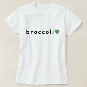 Camiseta Eu adoro brócolis, amante de brócolis