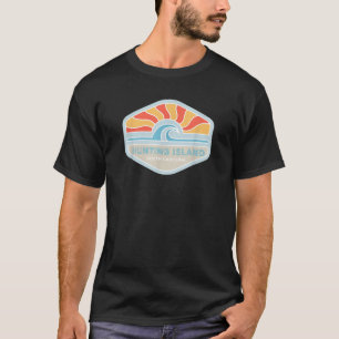 Camiseta Eu Adoro Caçar Ilha Beach Carolina do Sul Oceano W