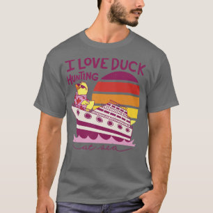 Camiseta Eu adoro caçar patos no Cruise do Mar Engraçado