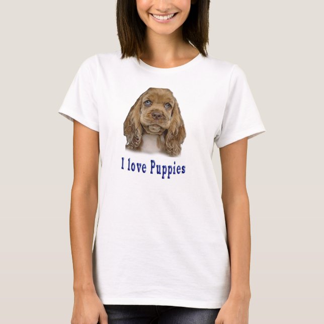Camiseta Eu adoro cachorros (Frente)