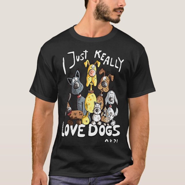 Camiseta Eu Adoro Cachorros Para Cachorro 1 (Frente)
