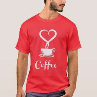 Camiseta Eu adoro café