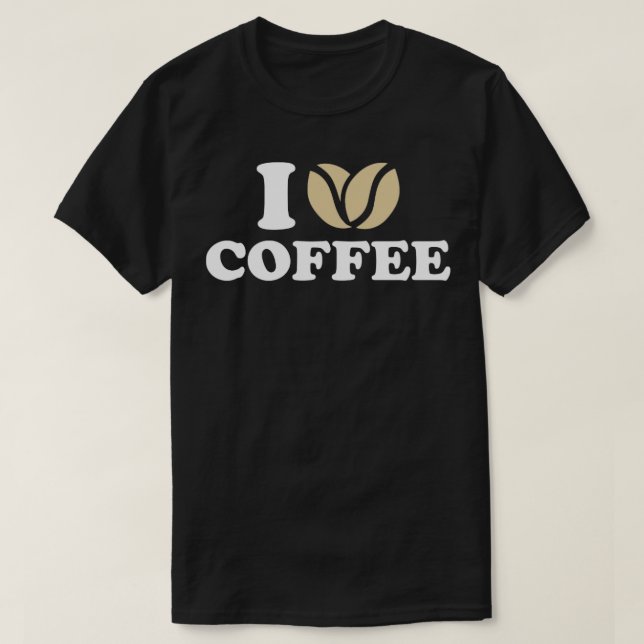 Camiseta Eu adoro café4 (Frente do Design)