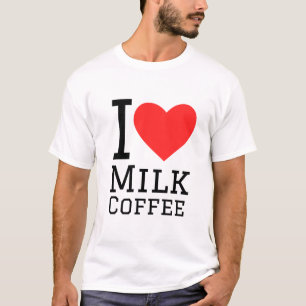 Camiseta Eu adoro café com leite