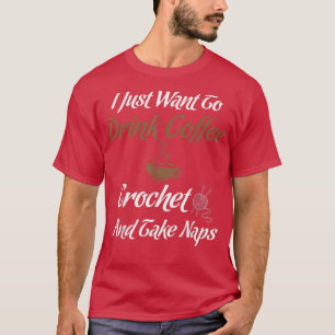 Camiseta Eu adoro café crochet e novidades