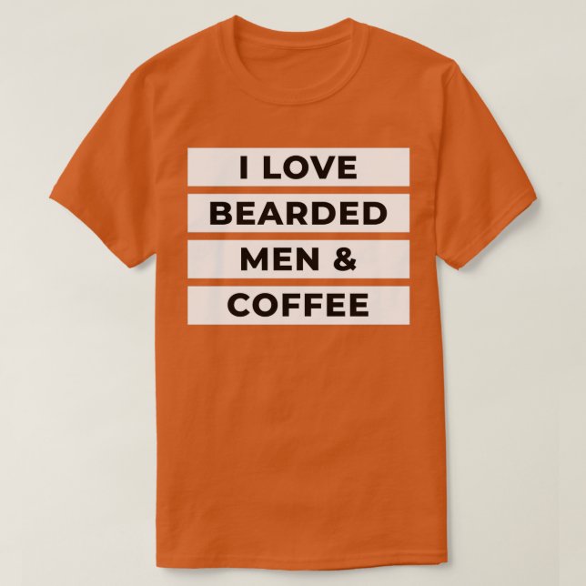Camiseta Eu Adoro Café De Homens Com Más (Frente do Design)