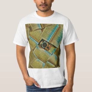 Camiseta Eu adoro café e livros