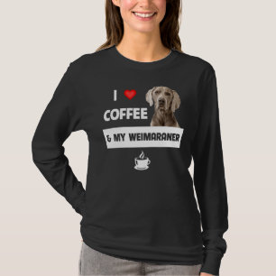 Camiseta Eu Adoro Café E Meu Animal De Cachorro Pai Da Mãe