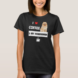 Camiseta Eu Adoro Café E Minha Mãe Pai Pet Pai Da Pomerânia