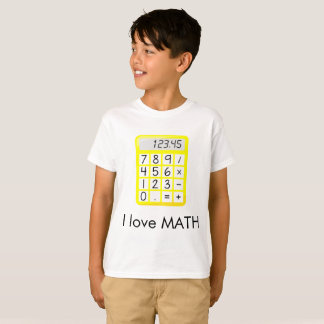 Camiseta Eu adoro calculadora de matemática