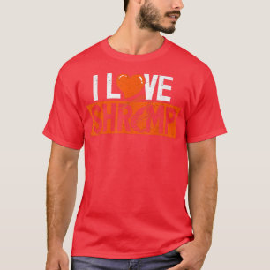 Camiseta Eu Adoro Camarão Marisco Amantes De Aranha 