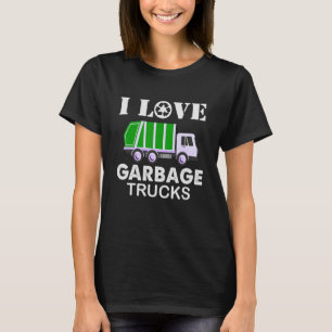 Camiseta Eu adoro Caminhões de Lixo