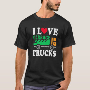 Camiseta Eu Adoro Caminhões De Lixo Reciclagem Lixo Criança