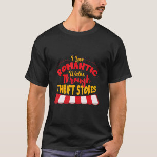 Camiseta Eu adoro Caminhos Românticos através da Thrift Sto