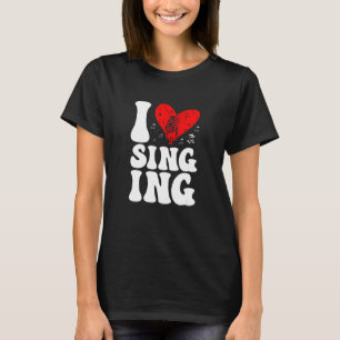 Camiseta Eu Adoro Cantar Treinador de Voz Cantora Karaoke
