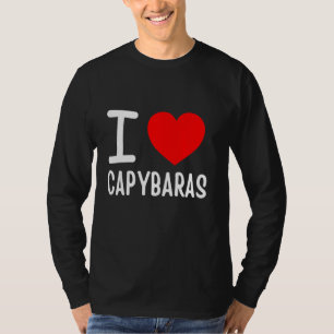 Camiseta Eu adoro capybaras roupa