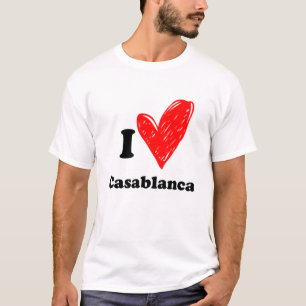 Camiseta Eu adoro Casablanca T Shirt