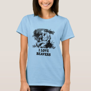 Camiseta Eu Adoro castores
