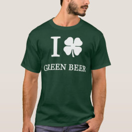 Camiseta Eu adoro cerveja verde