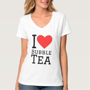 Camiseta Eu adoro chá de bolhas