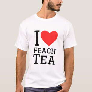 Camiseta Eu adoro chá de pêssego