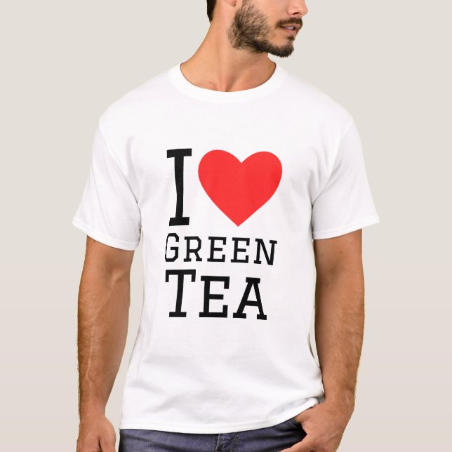 Camiseta Eu adoro chá verde (Frente)