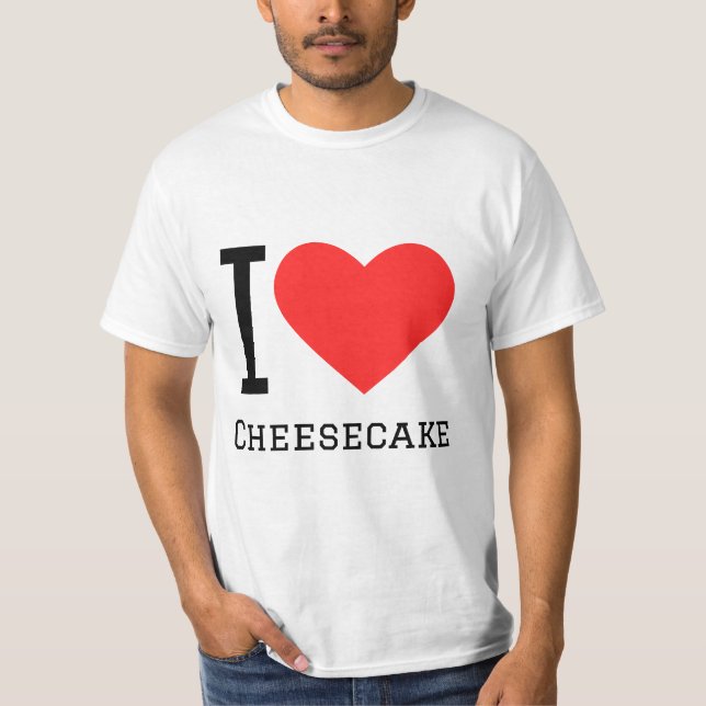Camiseta Eu adoro cheesecake (Frente)