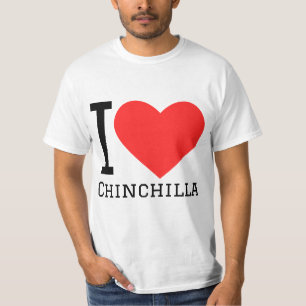 Camiseta Eu adoro chinchila