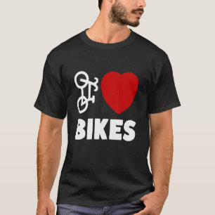 Camiseta Eu adoro ciclista de bicicletas
