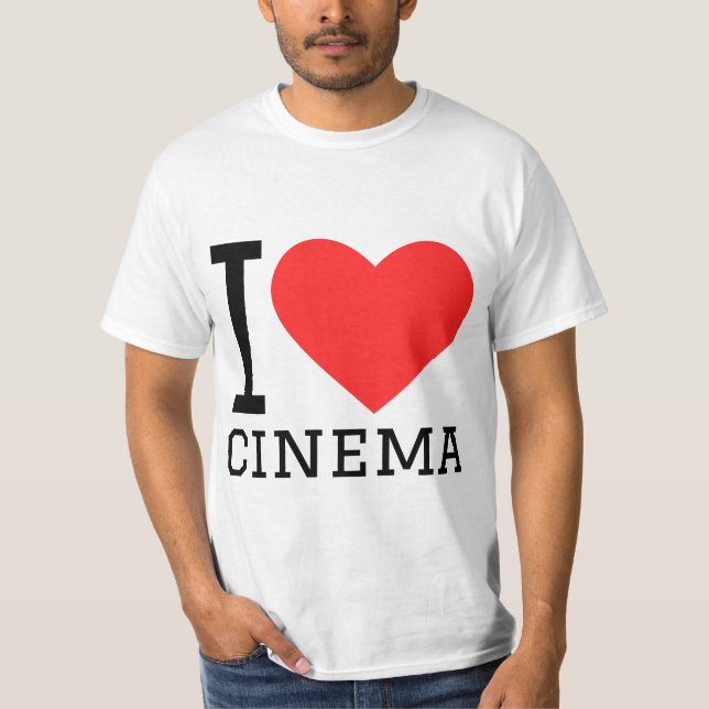Camiseta Eu adoro cinema (Frente)