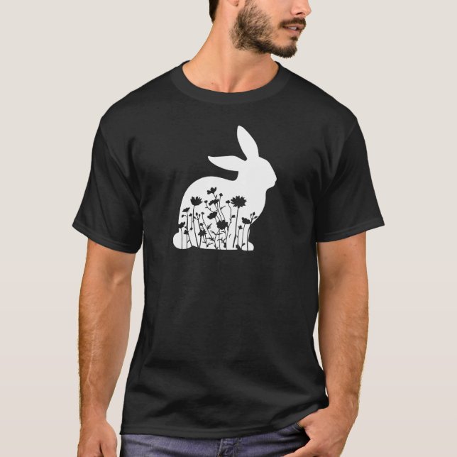 Camiseta Eu Adoro Coelhos E Florestas De Páscoa (Frente)