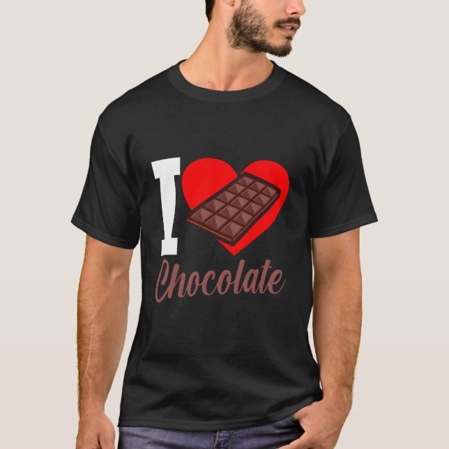 Camiseta Eu Adoro Comedor de Chocolates (Frente)
