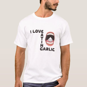 Camiseta Eu Adoro Comer Alho