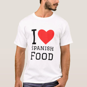 Camiseta Eu adoro comida espanhola